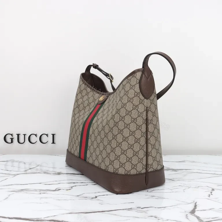 View 3 of G GG Supreme Shoulder Bag: Subtle Icon, Daily Luxury