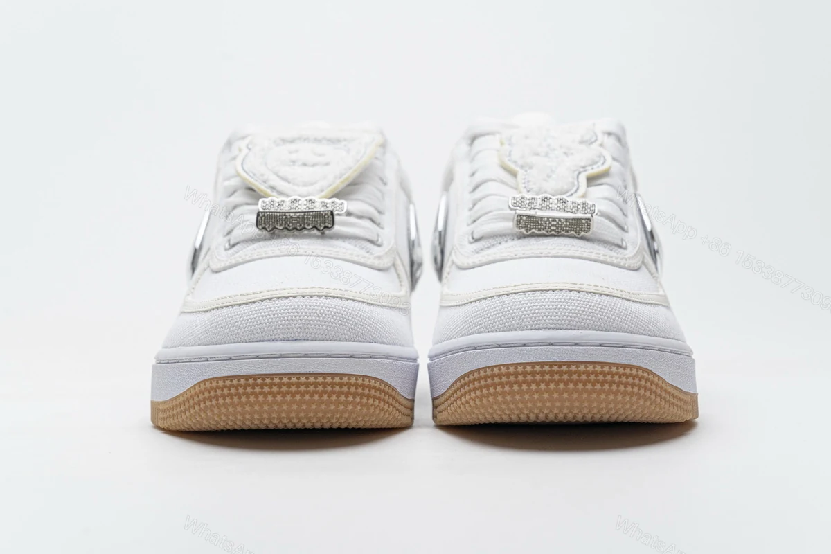 View 3 of Travis Scott x Nike Air Force 1“White” AQ4211-100