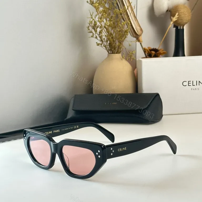 View 3 of Celine Sunglasses: Premium Acetate, UV400, Unisex Frame