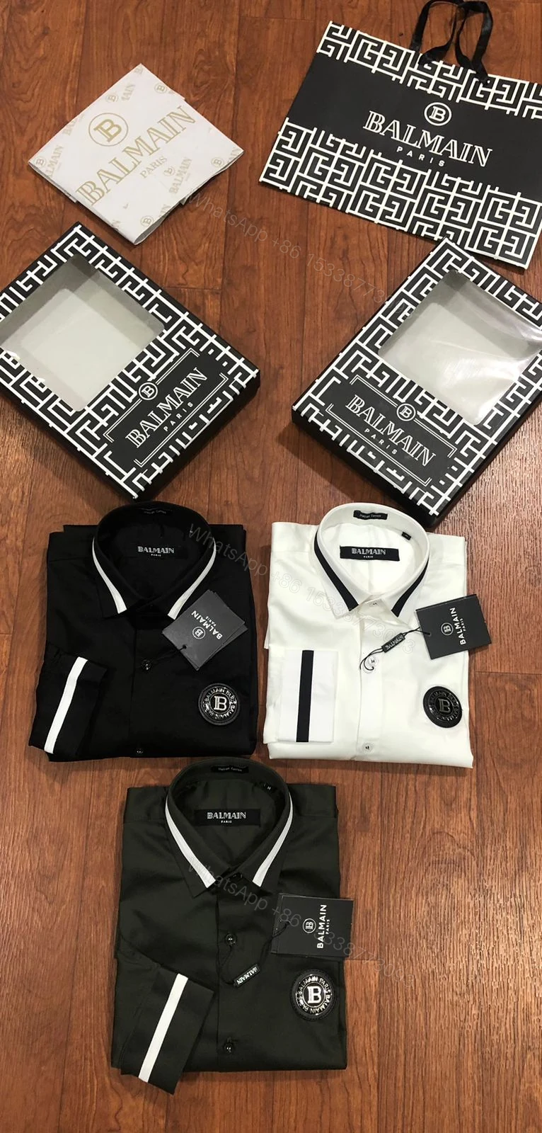 View 11 of First Copy Balmain Paris Premium Original 2025 Shirt for Men