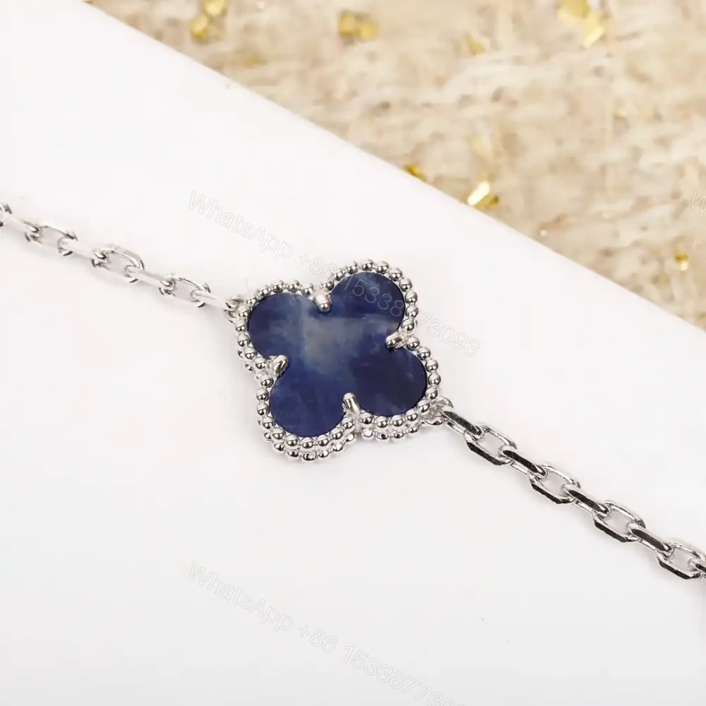 View 3 of 高仿首飾VanCleef&Arpels*RP7S400彼得石白金手鏈