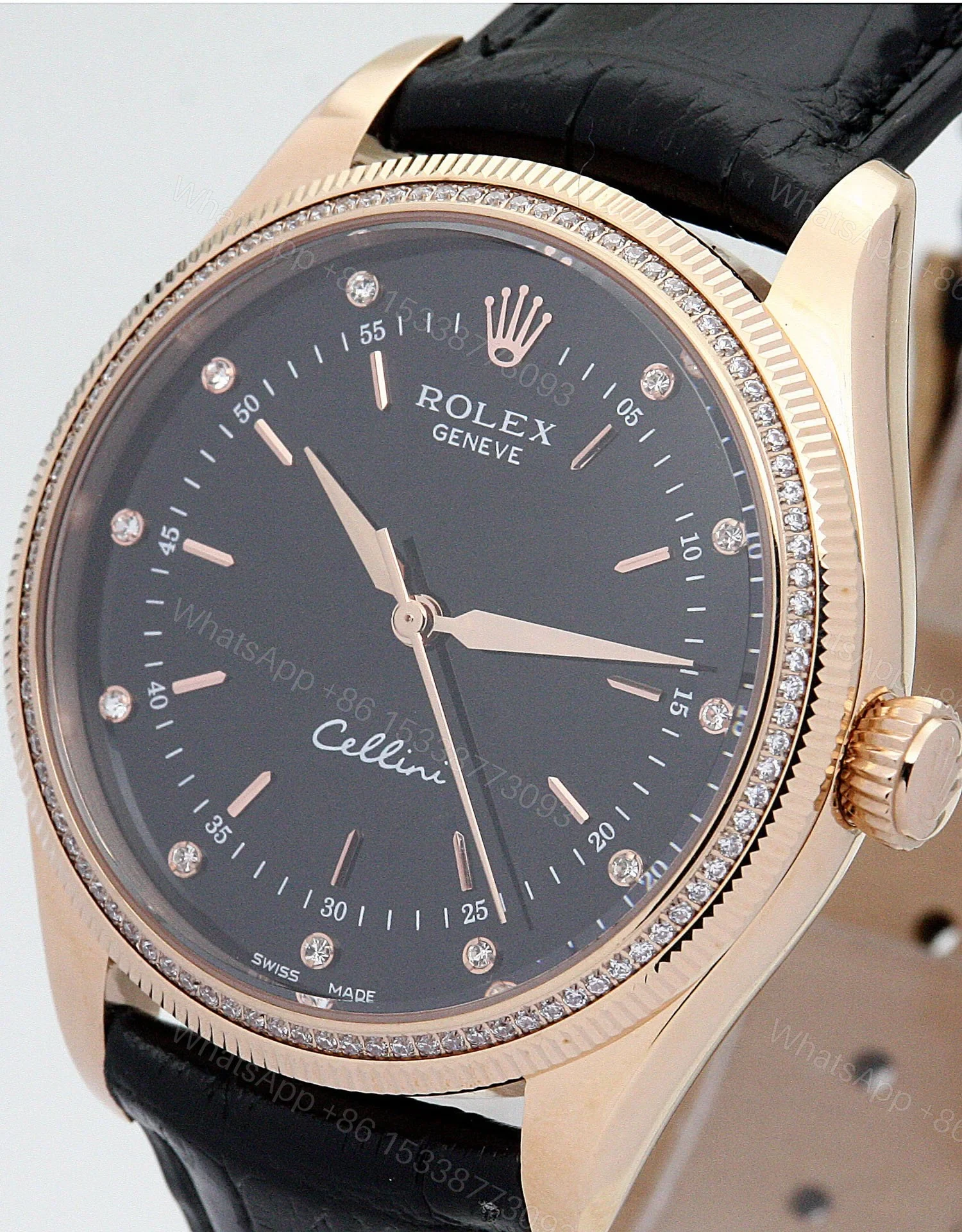 View 3 of Replica Rolex Cellini Black Dial 5310-2