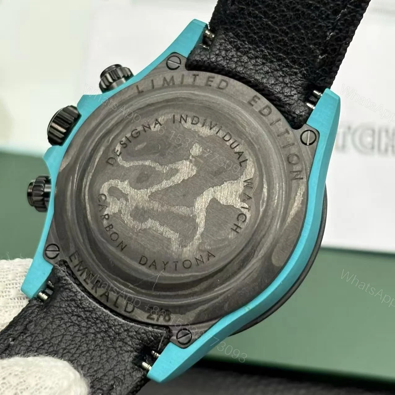 View 2 of Rolex DIW Daytona Carbon Blue Flower