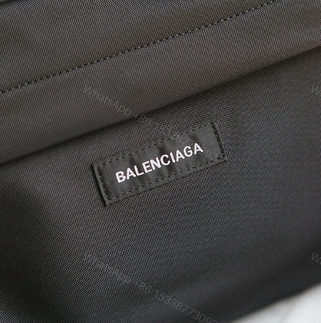 View 4 of Black Nylon Tote, Compact Utility, Minimalist Chic, Water-Resistant, Carryall