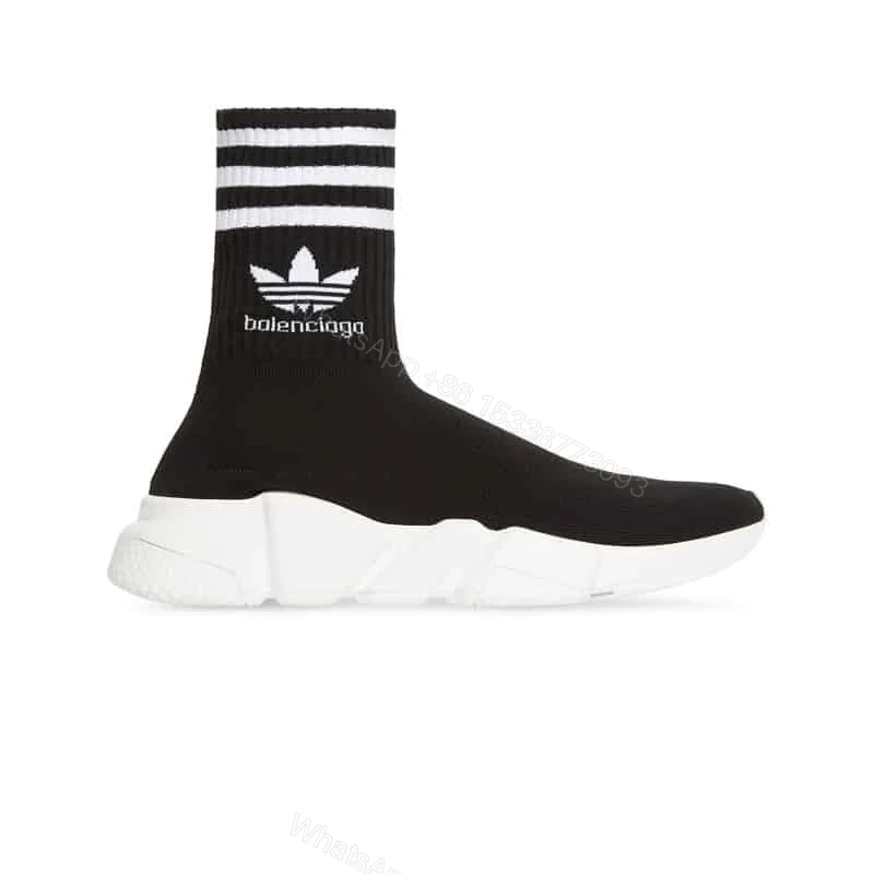 BALENCIAGA MEN’S ADIDAS SPEED TRAINERS IN BLACK – BB211 — view 1