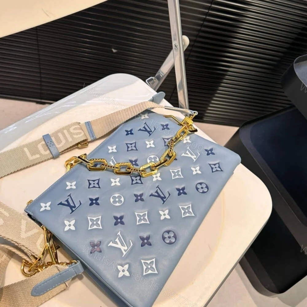 View 3 of Louis Vuitton Coussin PM Coussin Bag Blue 36Cm M22953