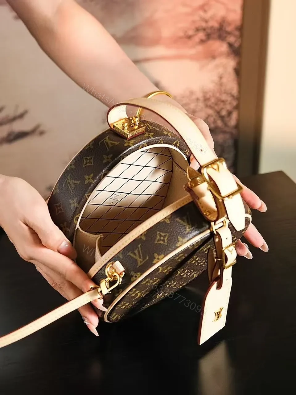 View 3 of Louis Vuitton Petite Boite Chapeau handbag in Monogram canvas