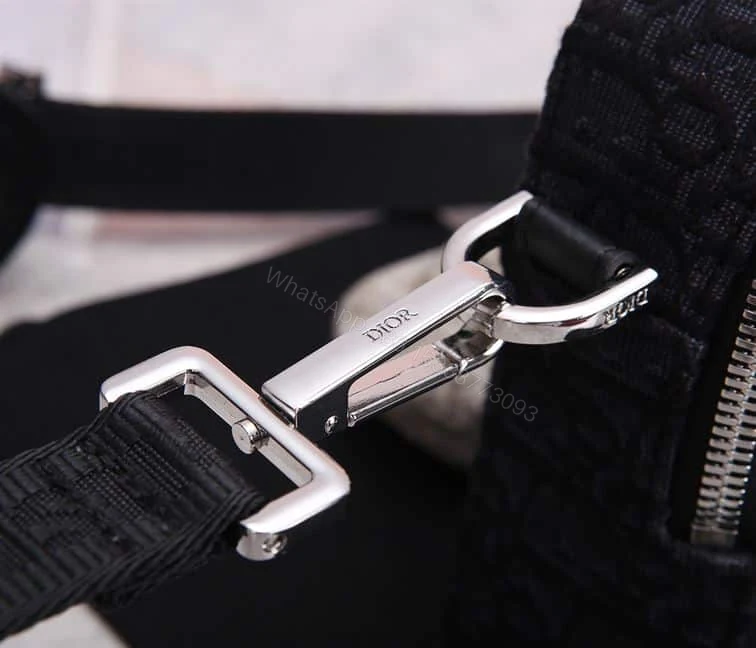 View 10 of SAFARI MESSENGER BAG BLACK DIOR OBLIQUE JACQUARD – DR013