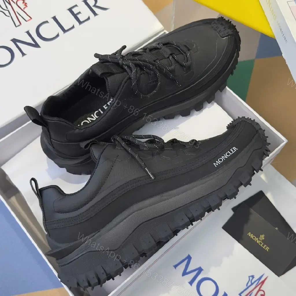 View 4 of Structured Black Utility Sneaker: Rugged Luxury, All-Day Comfort