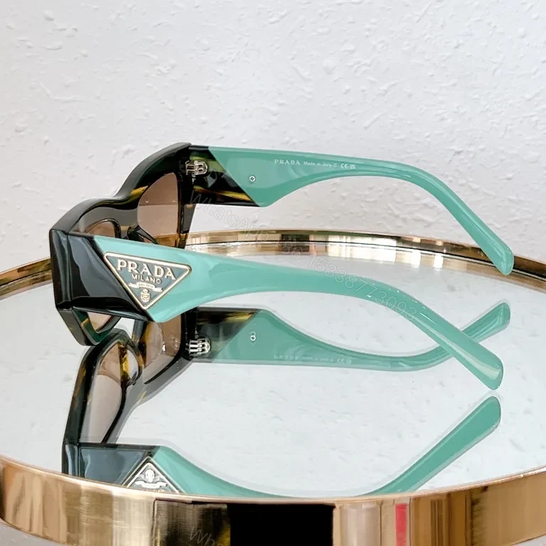 View 8 of Prada Slim Black Acetate Sunglasses â€“ Rectangular, UV400 Lenses