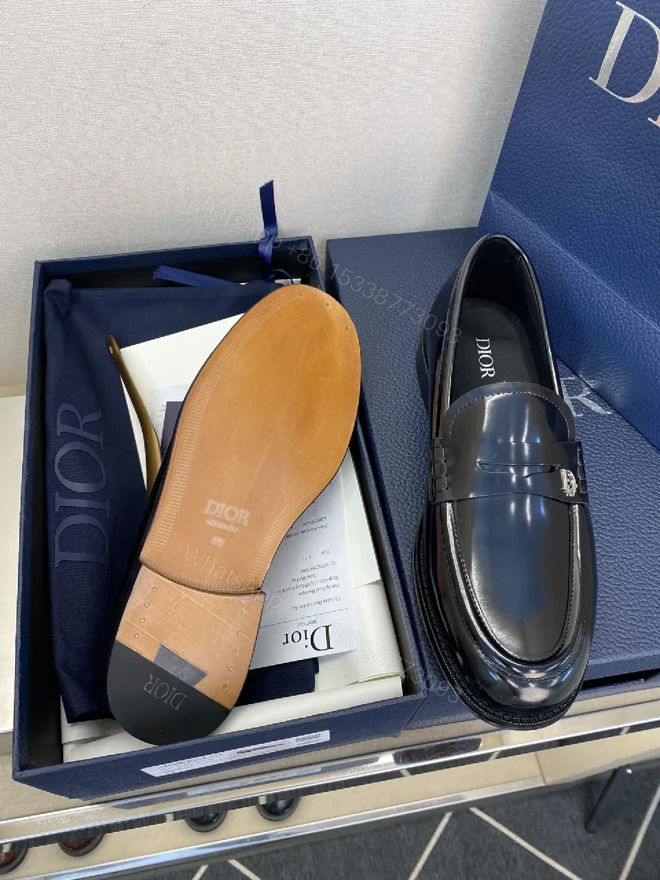 View 2 of Polished Leather Loafers - Iconic Hardware, All-Day Comfort