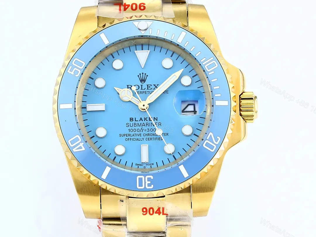 View 2 of Best Rolex Blaken Tiffany Gold replica 40MM Gold Oyster Bracelet Edition RG-BLAKEN-TIFFANY-GOLD-OYSTER-40