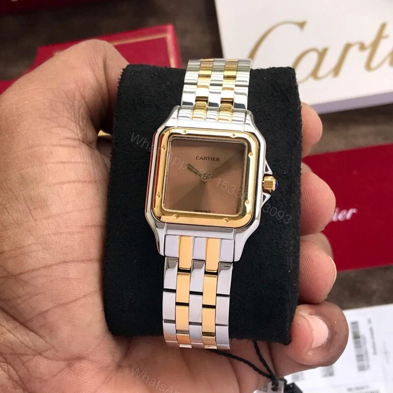 View 2 of Cartier Panthere De Santos Brown Dial 22mm Quartz