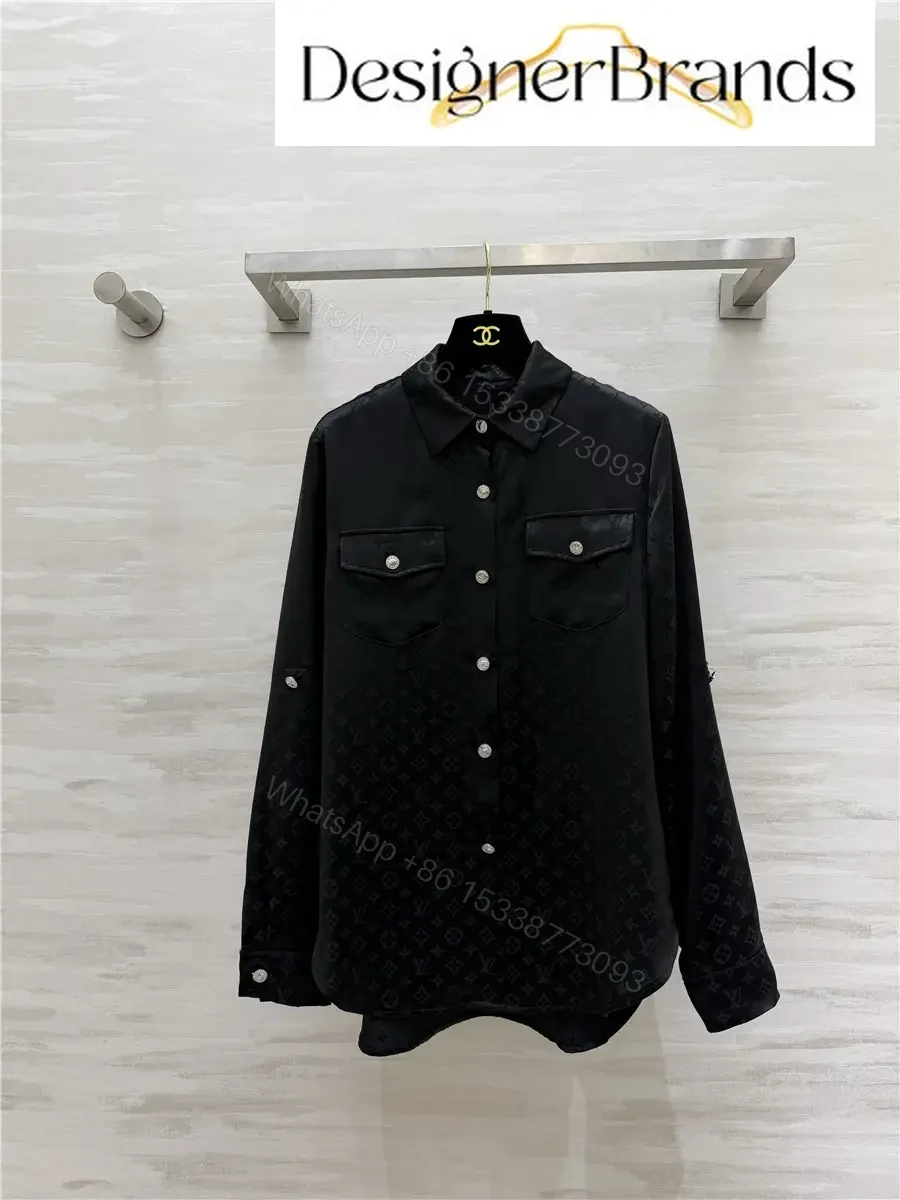 Louis Vuitton Black Silk Jacquard Shirt — view 1
