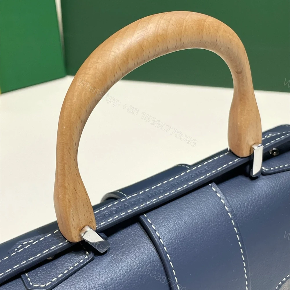 View 7 of 高仿Goyard*SAIGONP櫸木手柄單肩包深藍免檢版