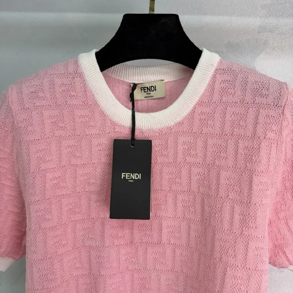 View 3 of Pink Knit with Signature FF Texture Comfort Top