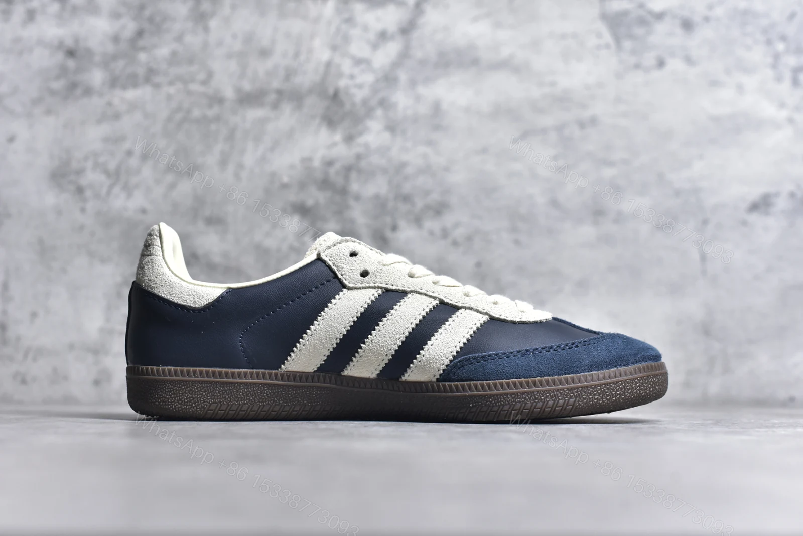 View 3 of Adidas Samba OG Aurora Ink Cream White Reps