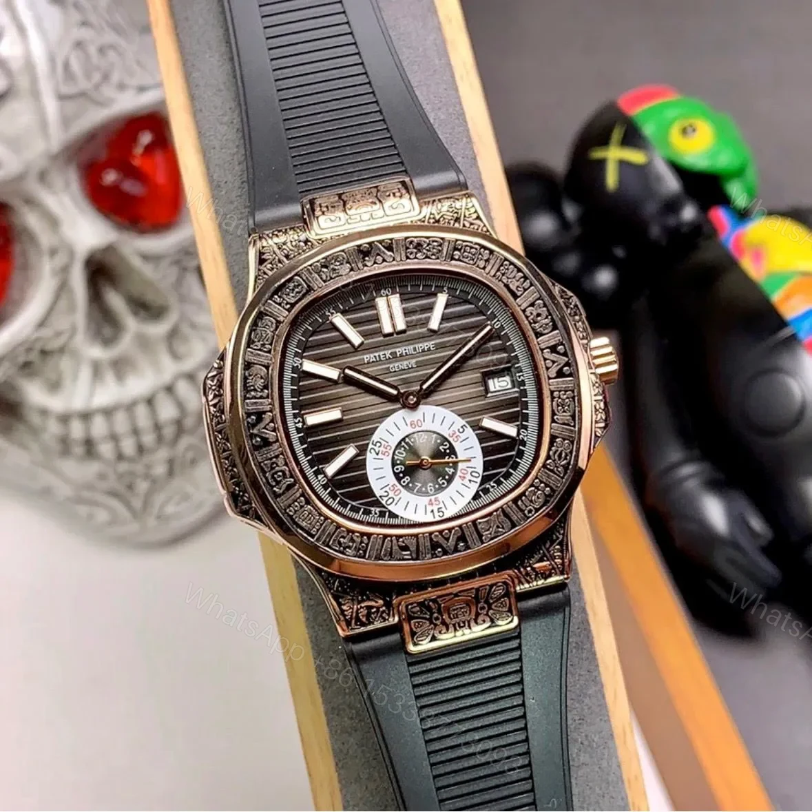 View 2 of Patek Philippe Nautilus Chronograph 5980/1A Carvin Edition