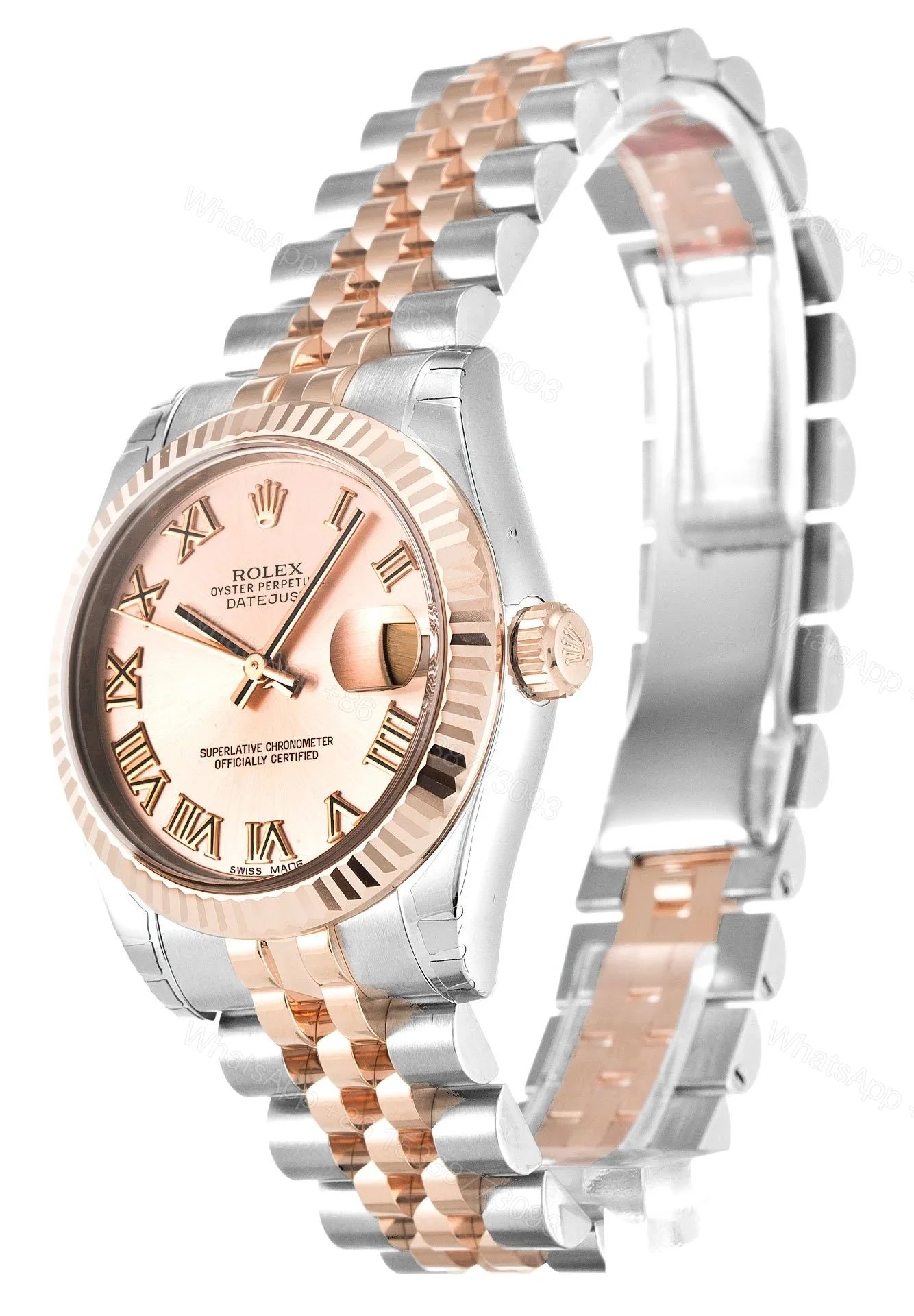 View 2 of Replica Rolex Datejust Mid-Size Pink Dial 178271 31 mm