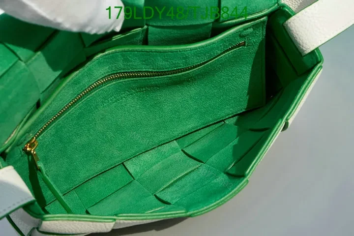 View 18 of Bottega Veneta White Lambskin Cassette Bag in Intrecciato Weave