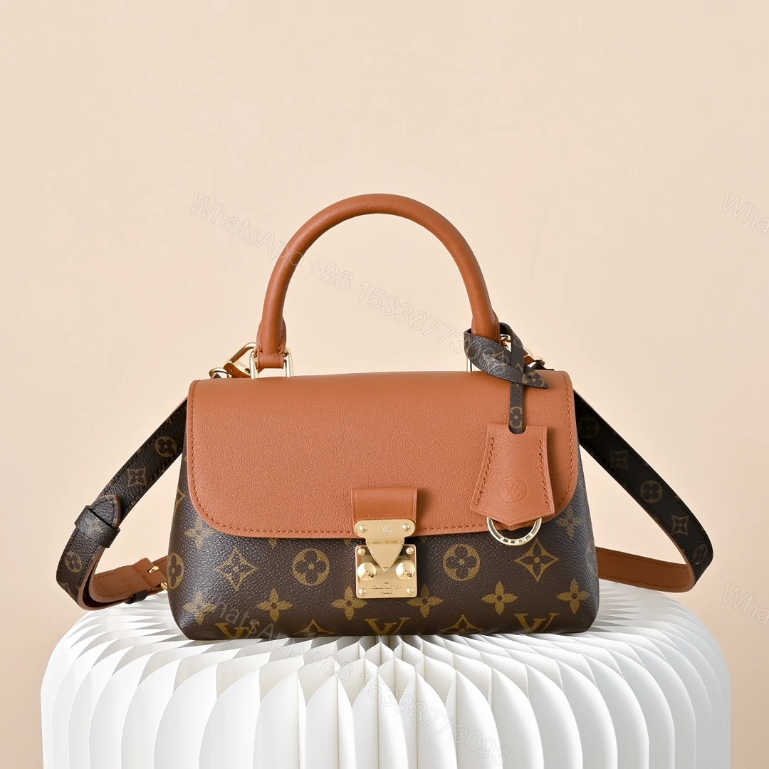 LV A貨 女款 Pochette Métis 拼色手提斜背包 棕色經典款 — view 1