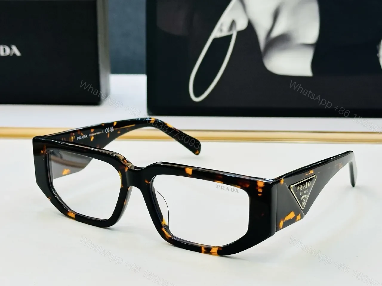 View 4 of Black Acetate Rectangle Eyewear – Comfort-Heavy, Designer-Feel Frames