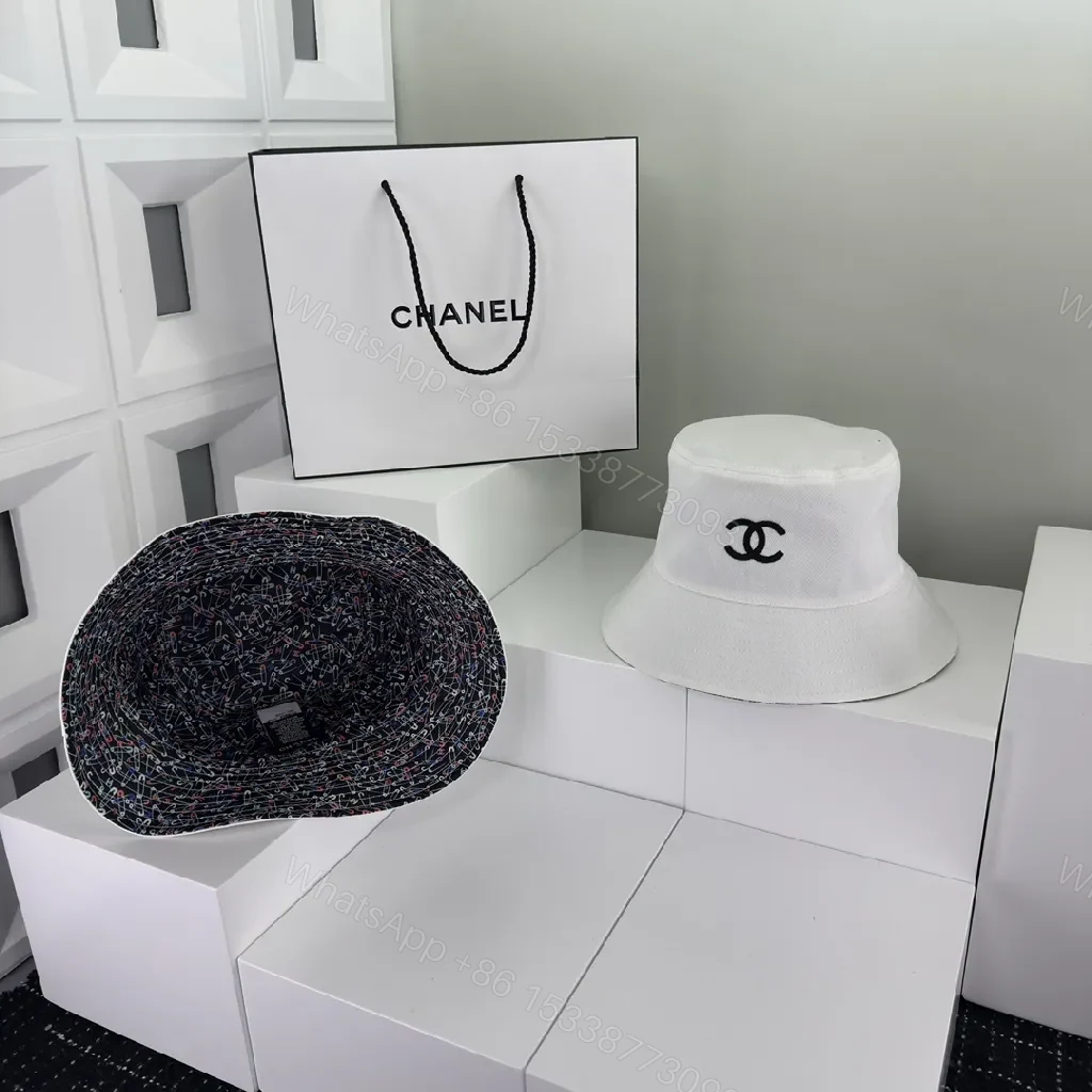 View 5 of Chic Cotton Bucket Hat: Minimalist Luxury, Adjustable Fit
