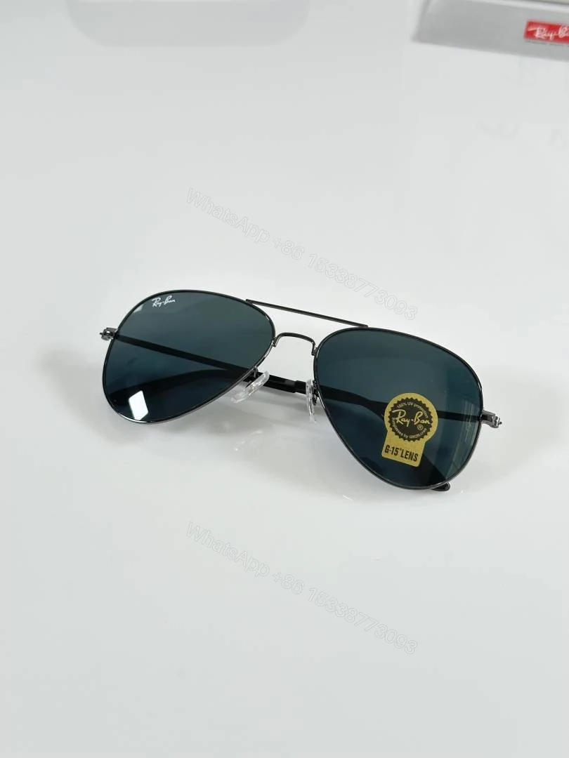 View 3 of First Copy Rayban Aviator 3026 Gun Black