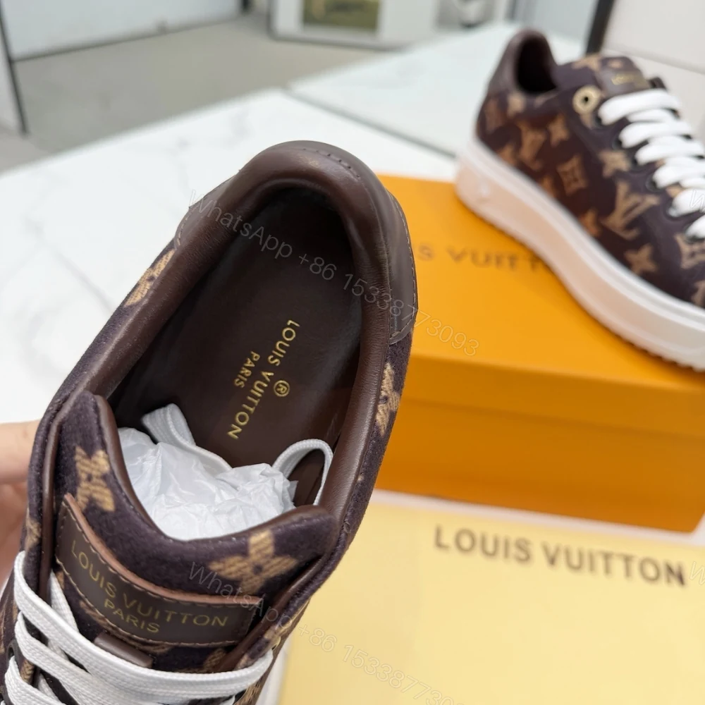 View 8 of Louis Vuitton Time Out Sneaker Brown 1Aivbl