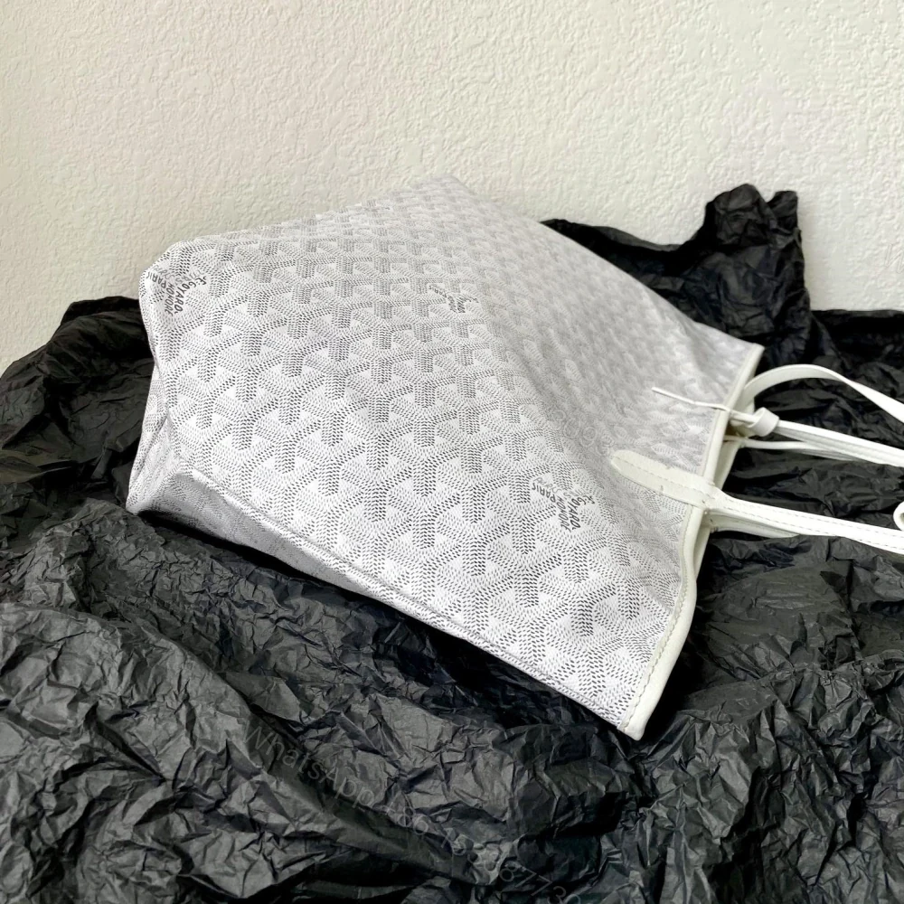 View 3 of 高仿Goyard*STLOUIC滿印Tote購物袋白色中號免檢版
