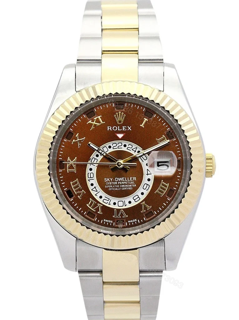 Replica Rolex Sky-Dweller Brown Dial 326938-2 — view 1