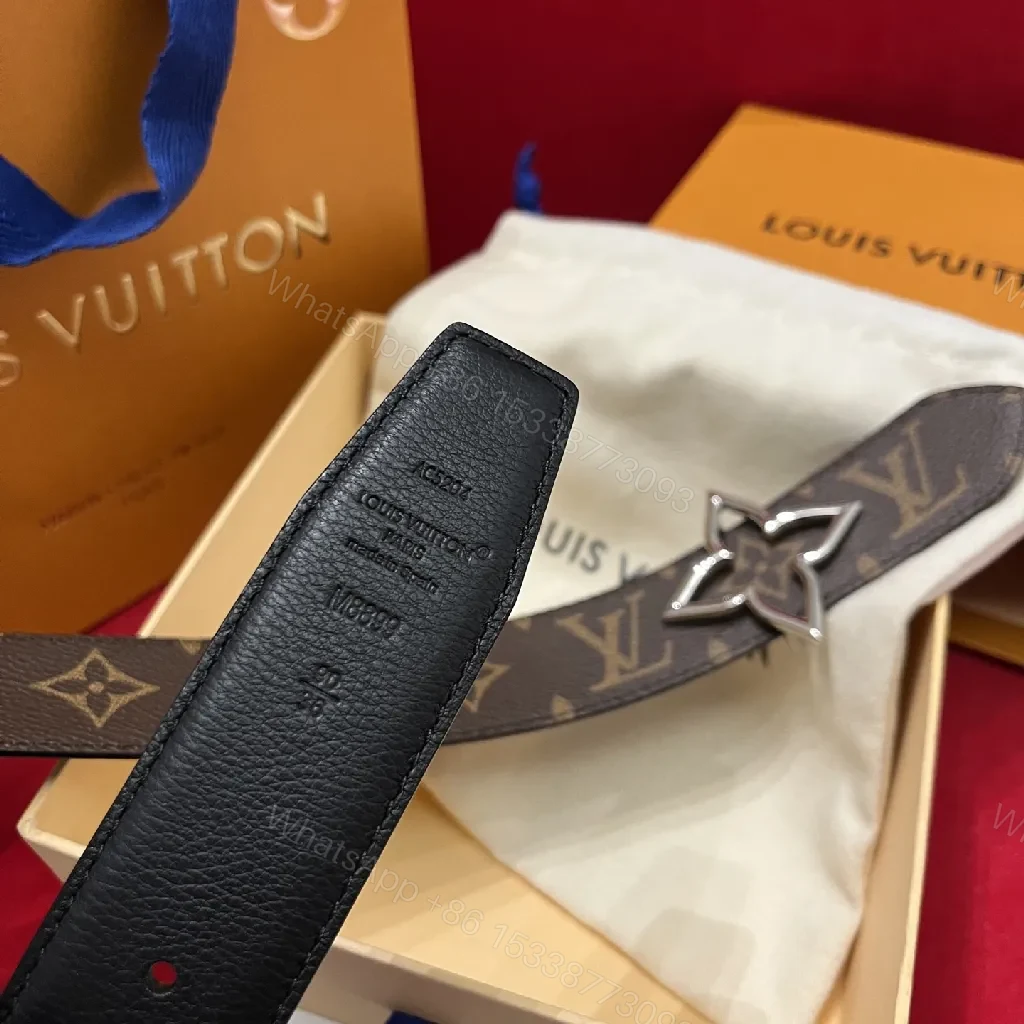 View 4 of Calfskin Monogram Belt — Luxe Everyday Style, Durable