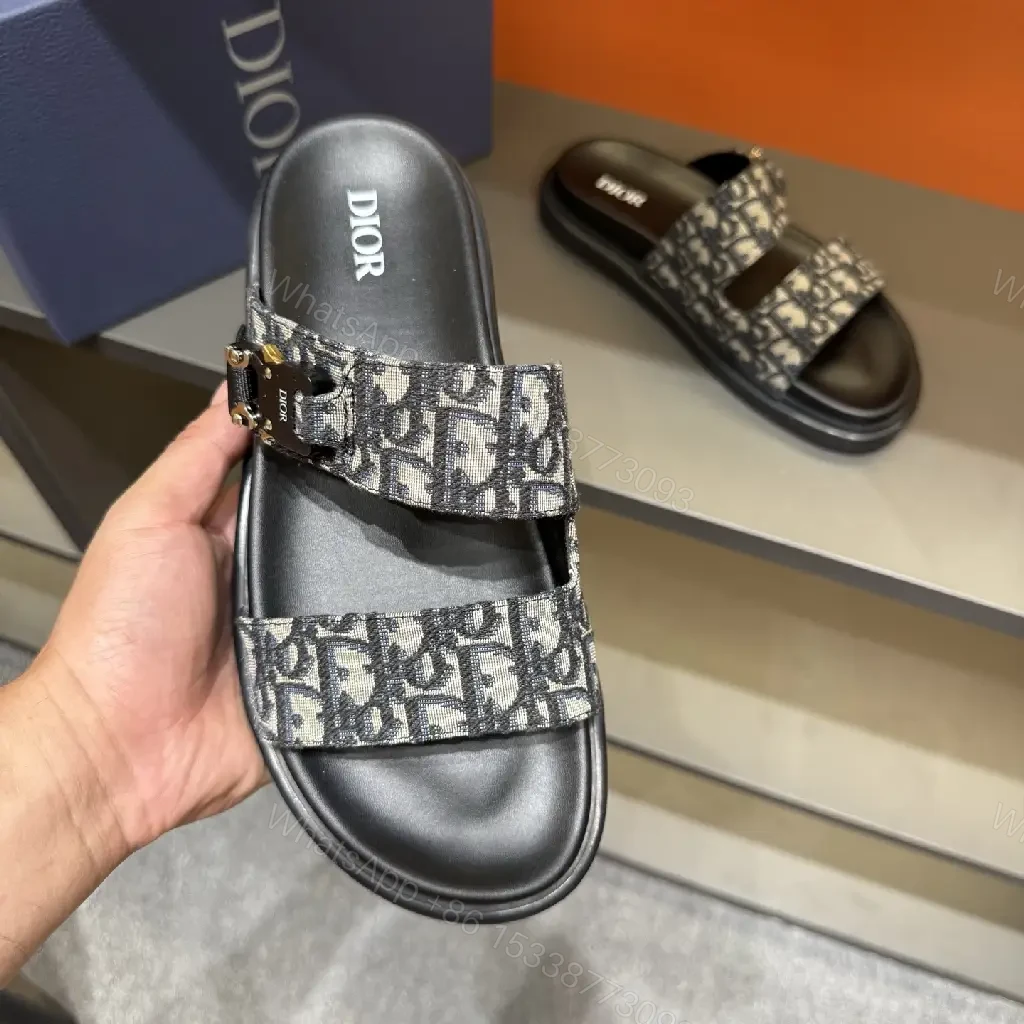 View 6 of Monochrome Monogram Slides: Sleek Signature Details