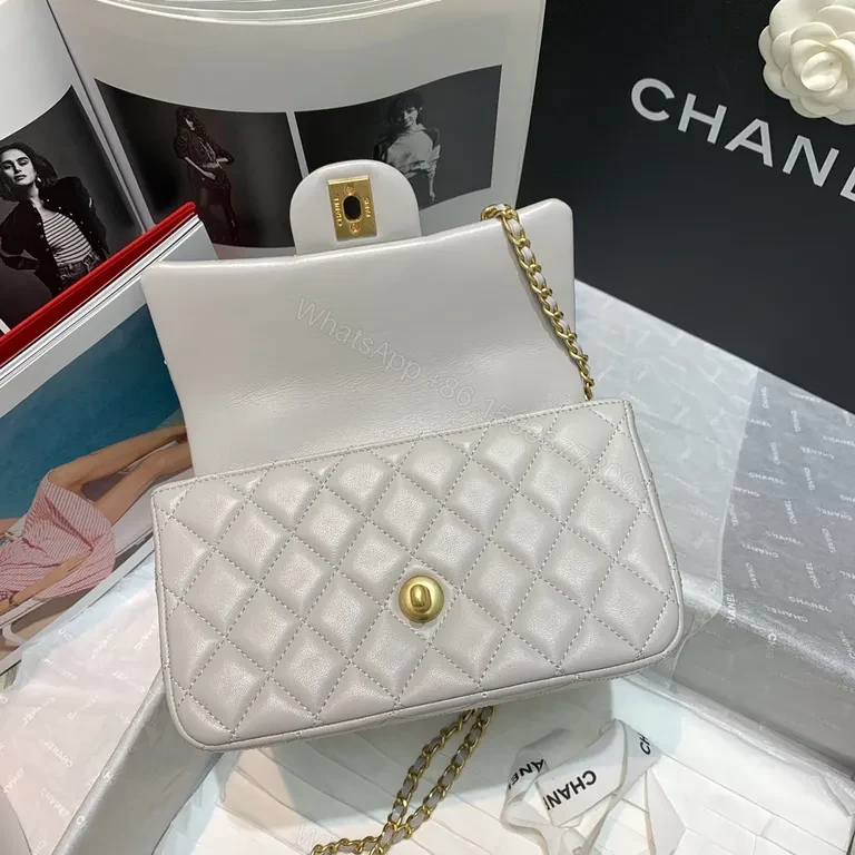 View 6 of Chic Quilted Mini Bag with Gold Clasp â€“ Luxury Everyday Bag