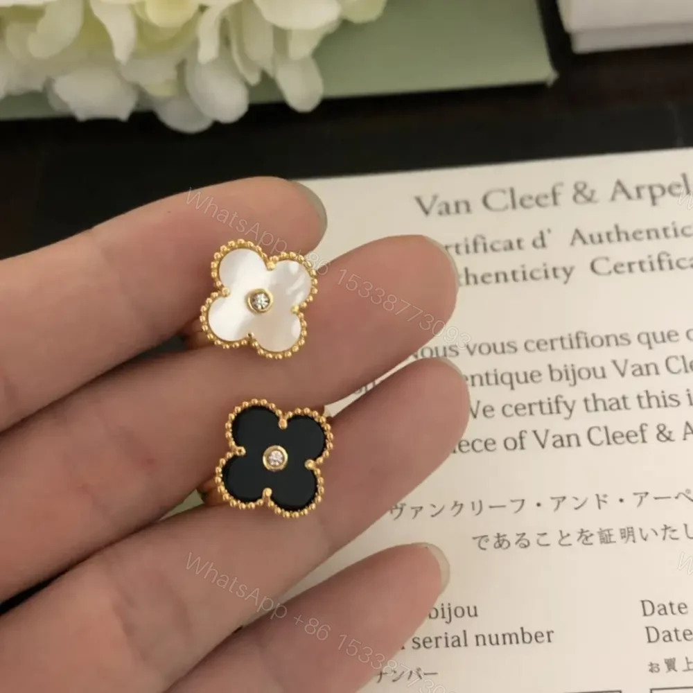 View 5 of 高仿首飾VanCleef&Arpels*RA41100貝母鑽四葉草戒指