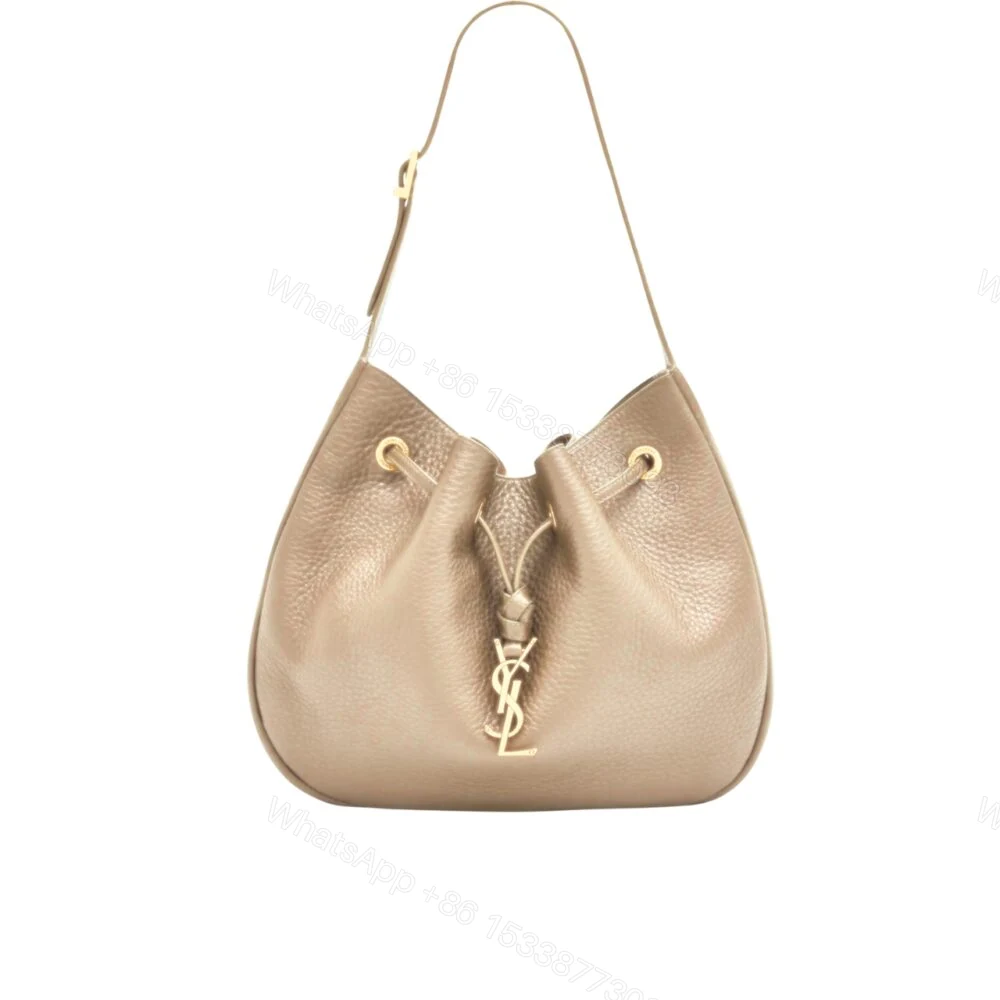 Saint Laurent Paris VII Hobo Bag Beige 30Cm — view 1