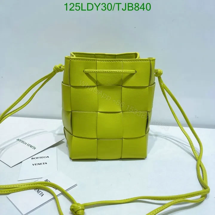 View 52 of Bottega Veneta Small Cross-Body Bucket Bag in Red BVF4722