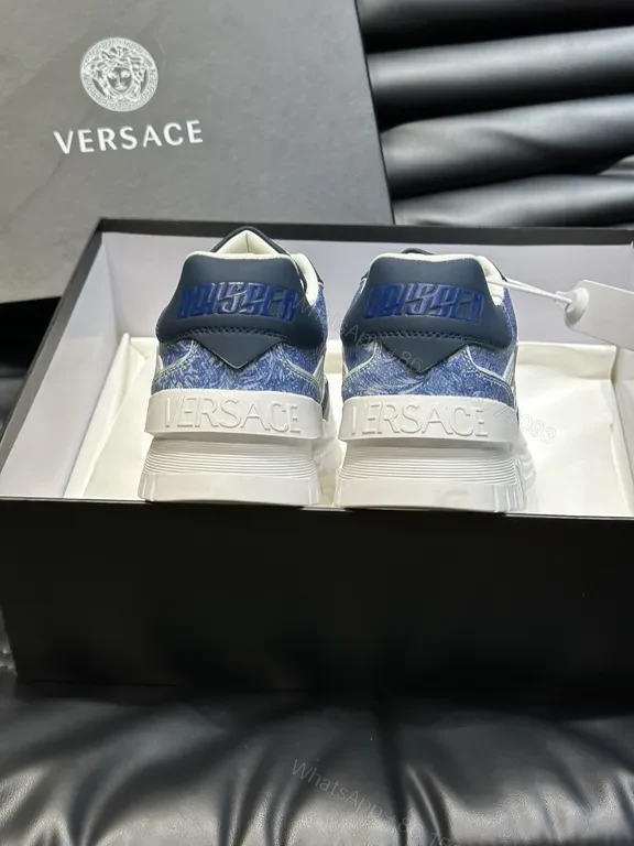 View 3 of Patterned Prowess High-Tops: Luxe Navy/White Sneakers