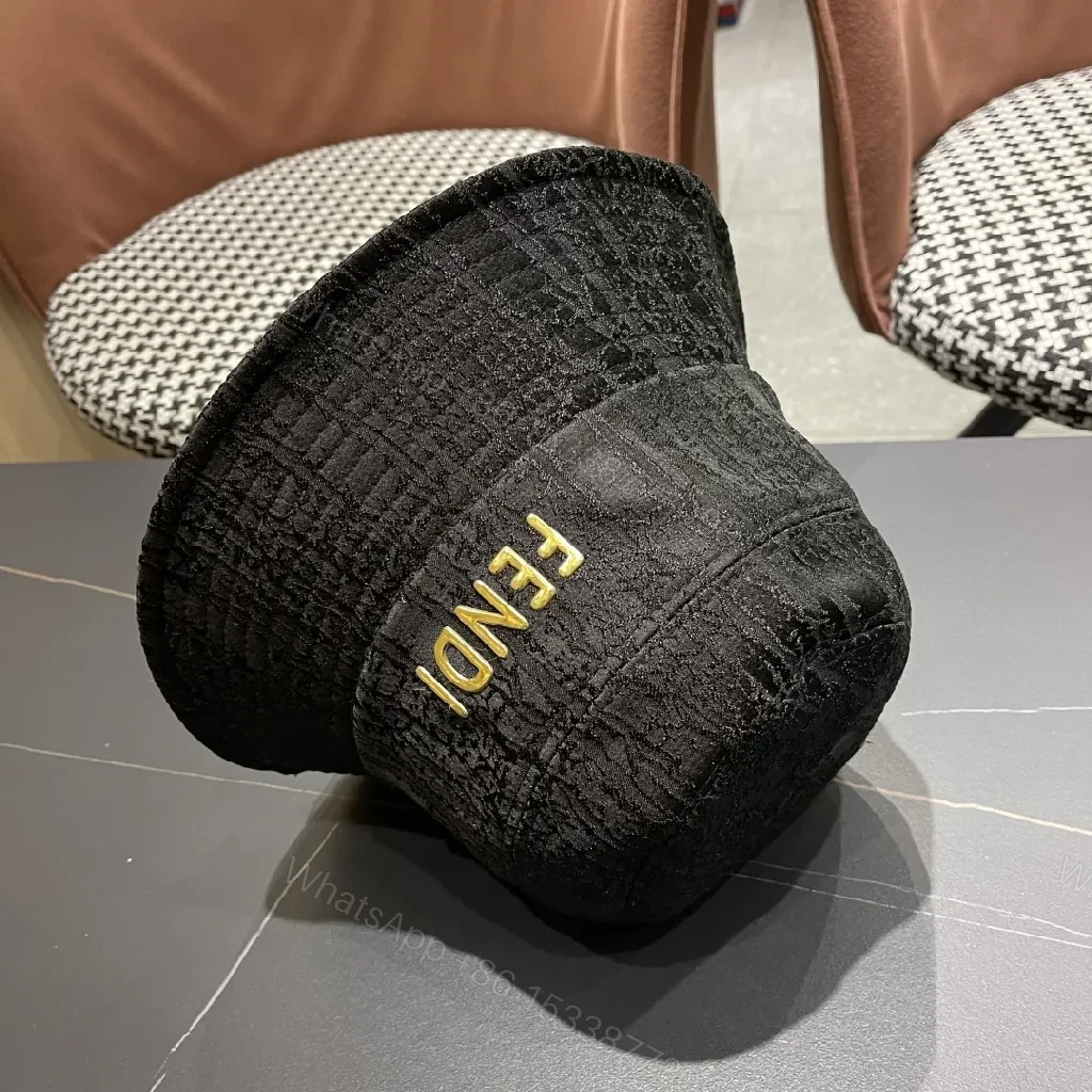 View 3 of Textured Monogram Bucket Hat: Luxe, Unisex, Night-to-Day Accessory