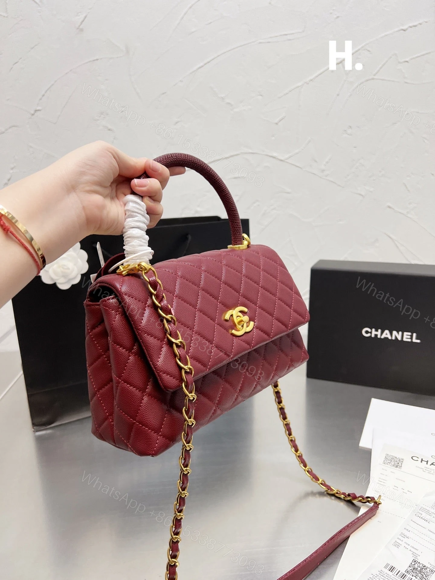 View 3 of Chanel Medium Coco Handle Bag