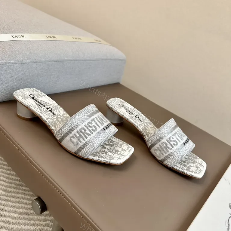 View 5 of Dior-Embossed Luxe Slides: All-Day Comfort & Style