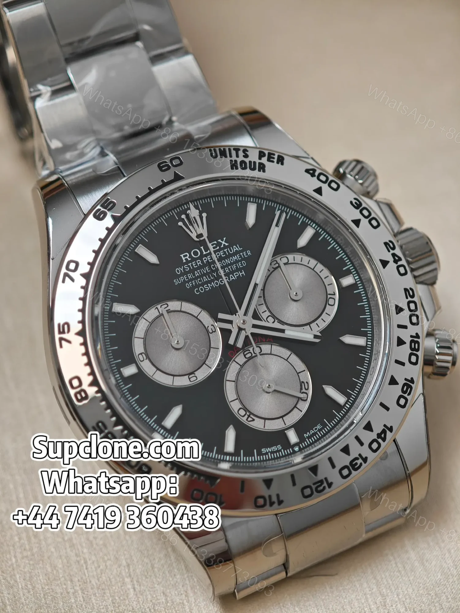 View 3 of Rolex Daytona Super Clone M126509-0001 Black Dial 4131 Movement