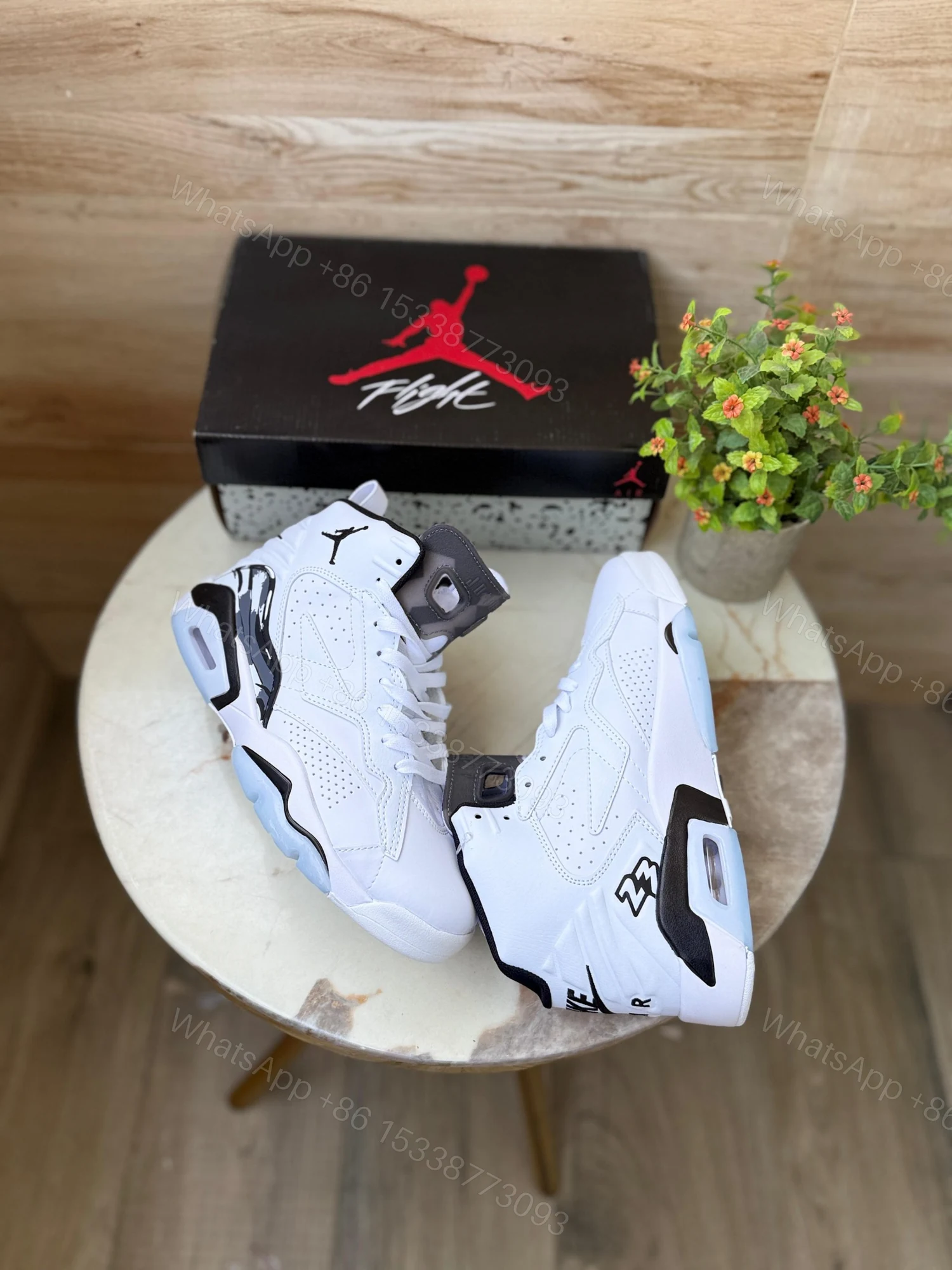 View 5 of FIRST COPY Air Jordans Retro 6 Jumpman MVP White Basic