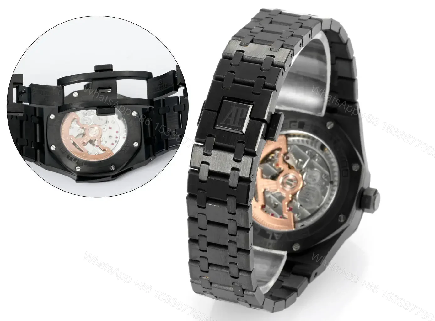 View 7 of KZ Factory Audemars Piguet Royal Oak 26591IP Series Men’s Watch – Silver Stainless Steel with Gradient Grey Dial