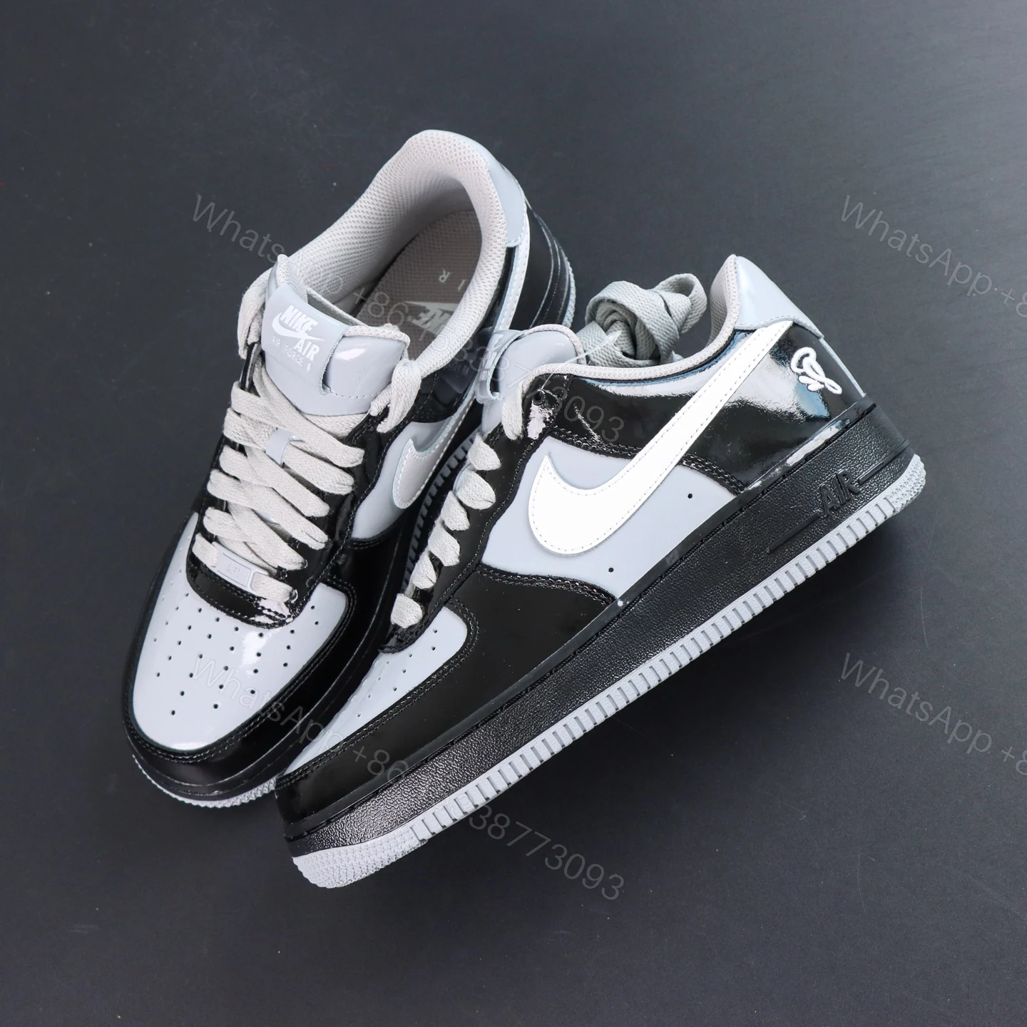 View 9 of Central Cee x Air Force 1 Low Black White Grey