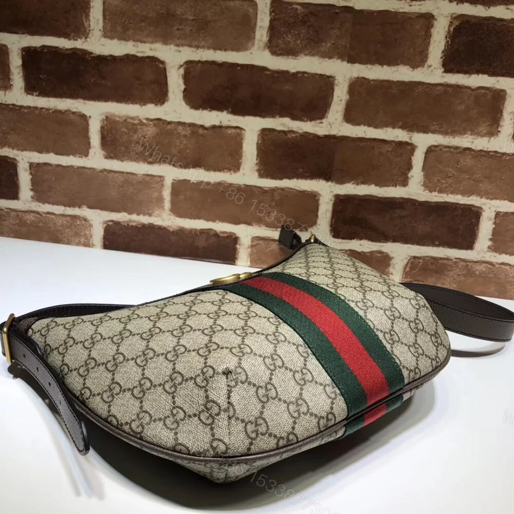View 4 of Gucci Ophidia GG Small Shoulder Bag Beige And Ebony 30Cm 598125 9IK3T 8745