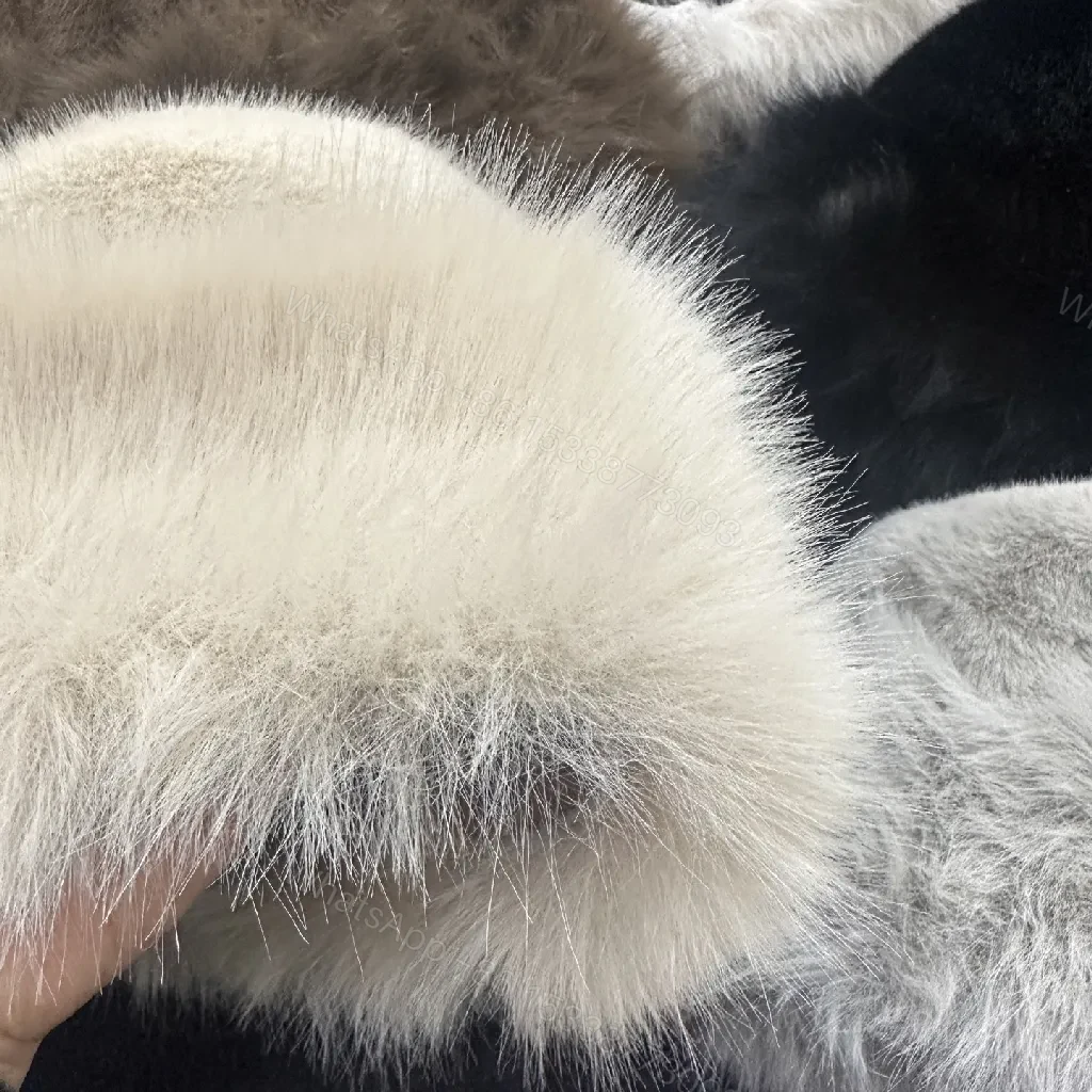 View 5 of Lux Faux Fur Trim Beanie: Timeless Softness & Subtle Logo Accent