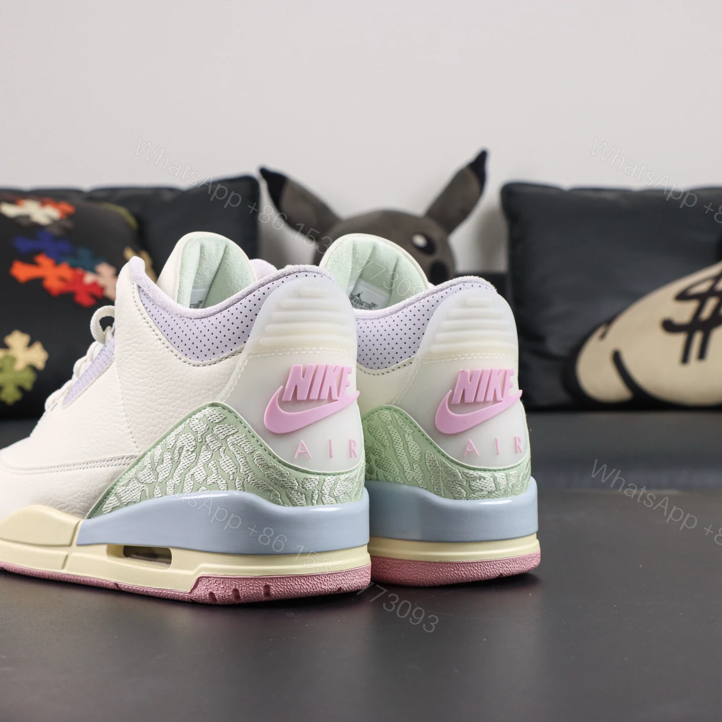 View 6 of Jordan 3 Retro Sail and Jade Aura