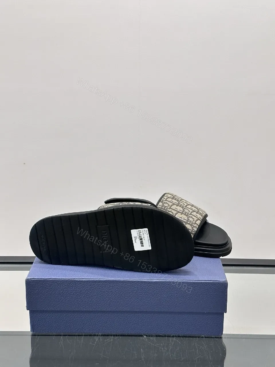 View 9 of Patterned Jacquard Slide Sandals – All-Day Comfort, Luxury Casual