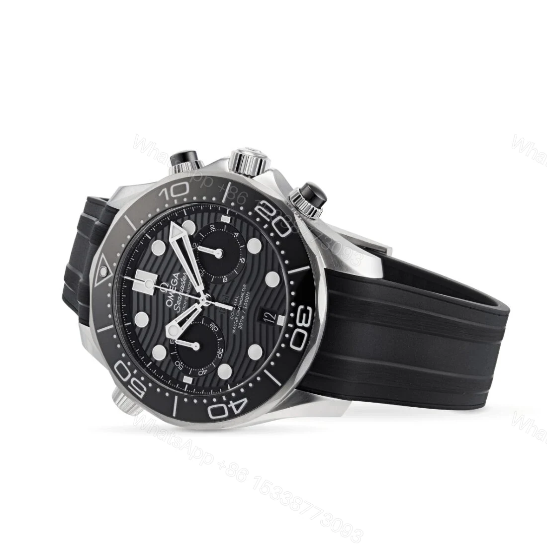 View 2 of Replica Clone Omega Diver Master Chronograph Black